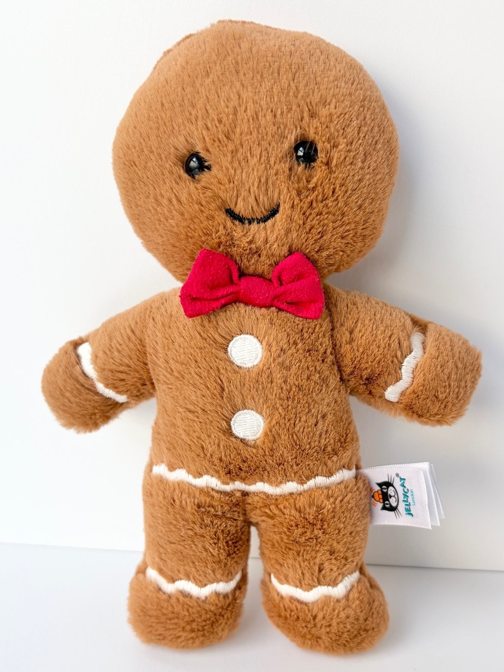Jellycat Jolly Gingerbread Fred Stuffed Toy Original 8 inches